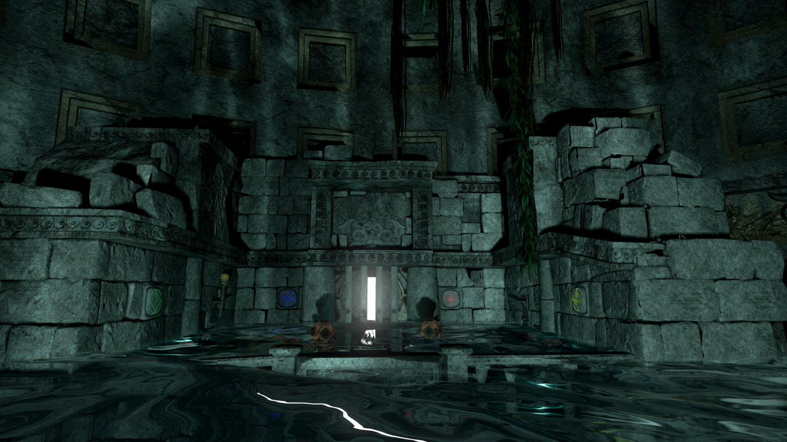 Depths of Osiris temple interior